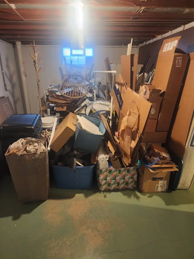 Roll-off dumpster container at job site for Concrete Dumpster Rental in Shelby